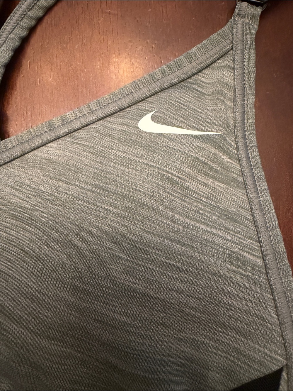Nike Grey and Black Low-Impact Sports Bra - Picture 6 of 8